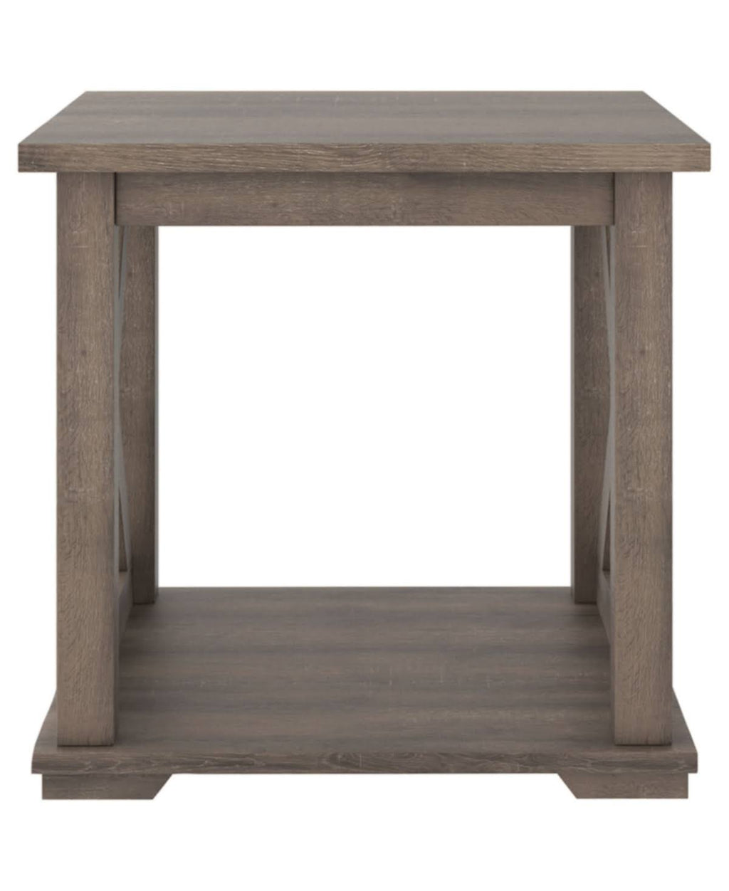 Gray Square End Table F952