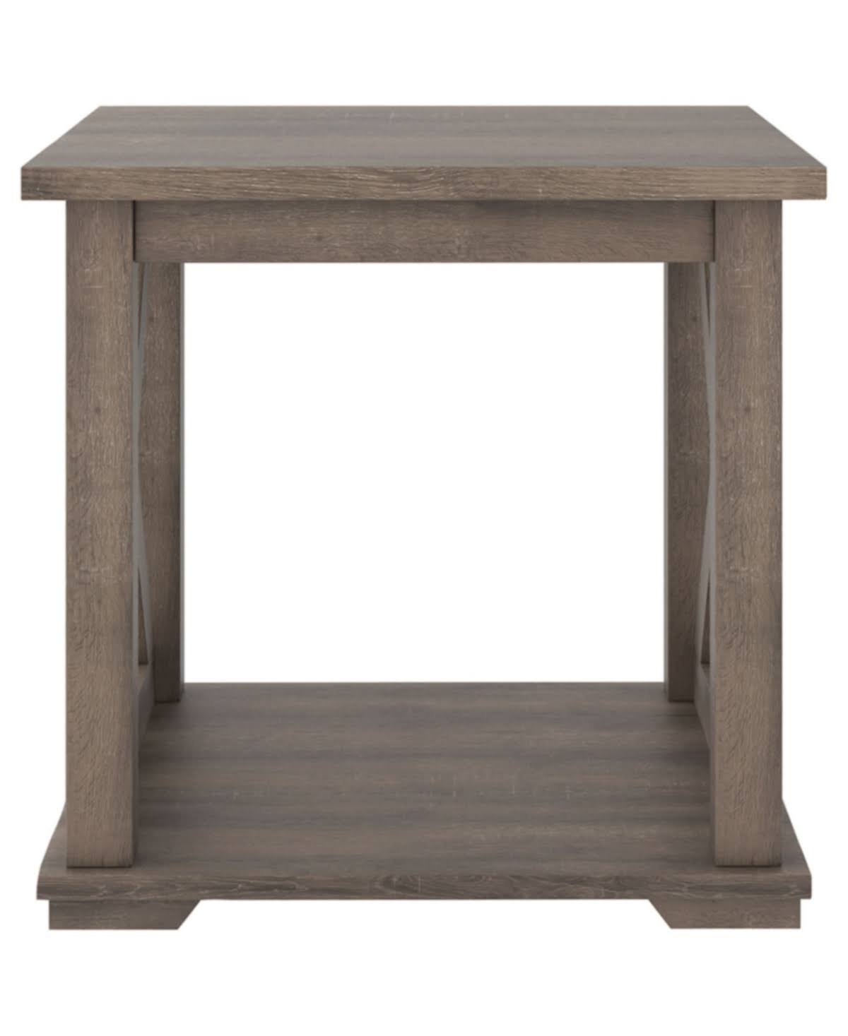 Gray Square End Table F952