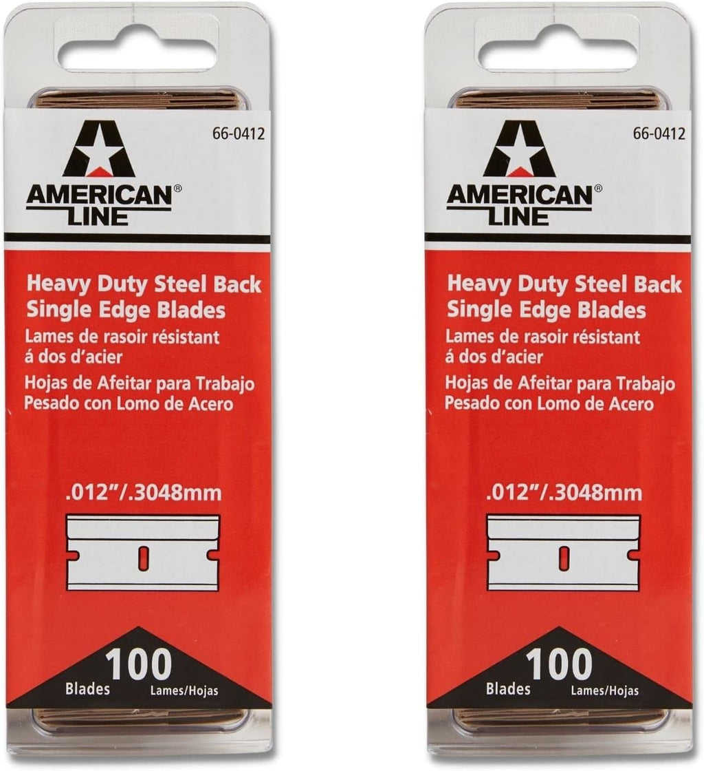 500-Pack 0.012 High Carbon Steel Single Edge Razor Blades V434