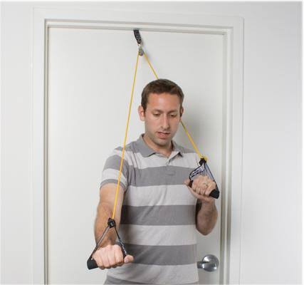 Shoulder Pulley with Exercise Tubing and Handles, Set of 5 C5170