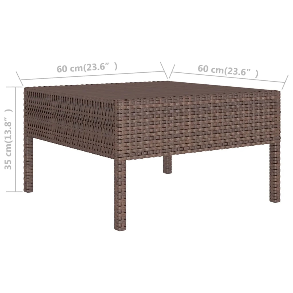 12 Piece Poly Rattan Sectional Outdoor Furniture Set R93489