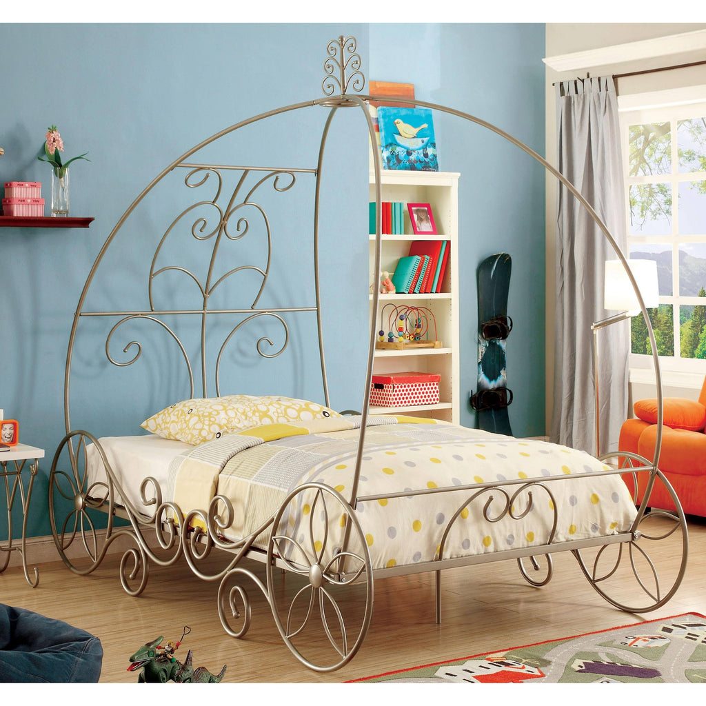 Champagne Metal Bed Twin Z47336