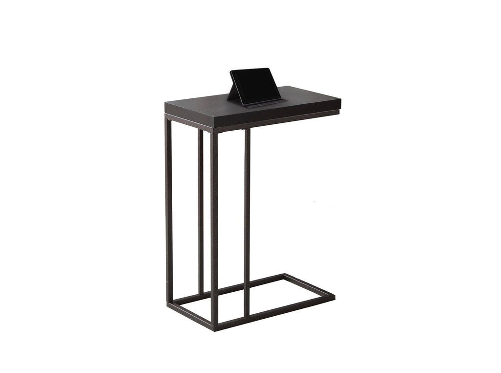 Cappuccino Brown and Black Rectangular Accent Table G955