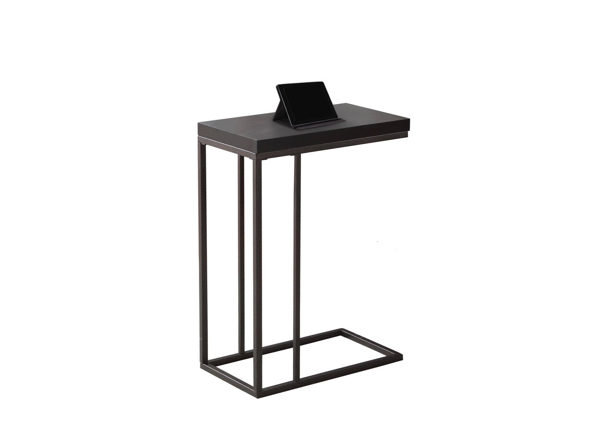 Cappuccino Brown and Black Rectangular Accent Table G955