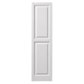 15 in. x 63 in. Raised Panel Polypropylene Shutters Pair in White K7361