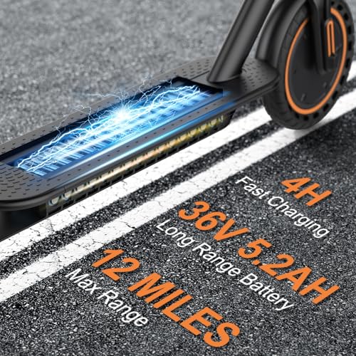 Electric Scooter, 350W, 8.5" Tires, 12 Miles Range, 16Mph, Folding E-Scooter with Dual Braking Q942