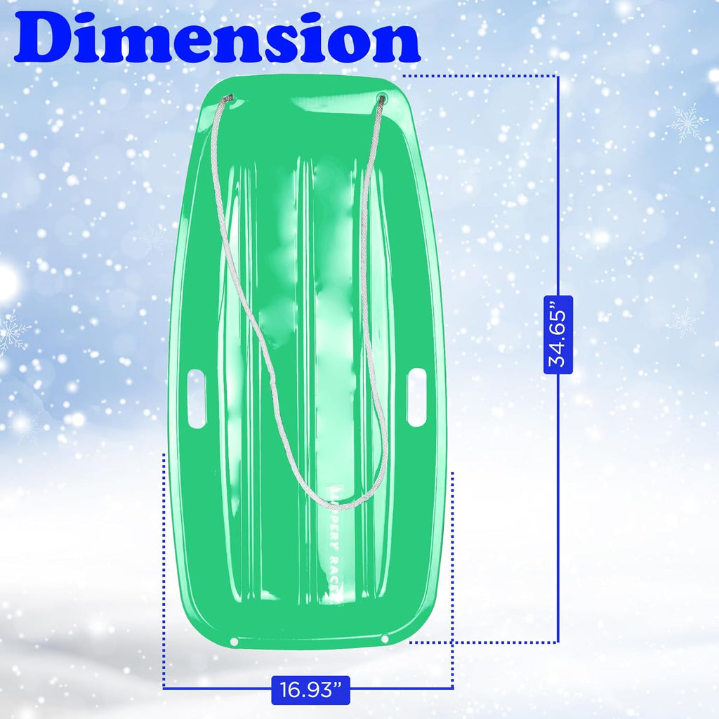 Flexible Plastic Cold-Resistant Toboggan Snow Sled S7695