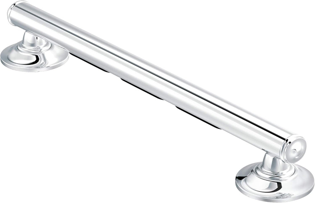 Brushed Nickel Bathroom Grab Bar with Curled Grip, Pack of 2 A191083