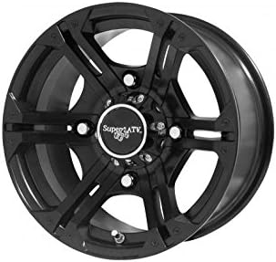 Black 12 Inch 4/156 Bolt Pattern Wheel U8125