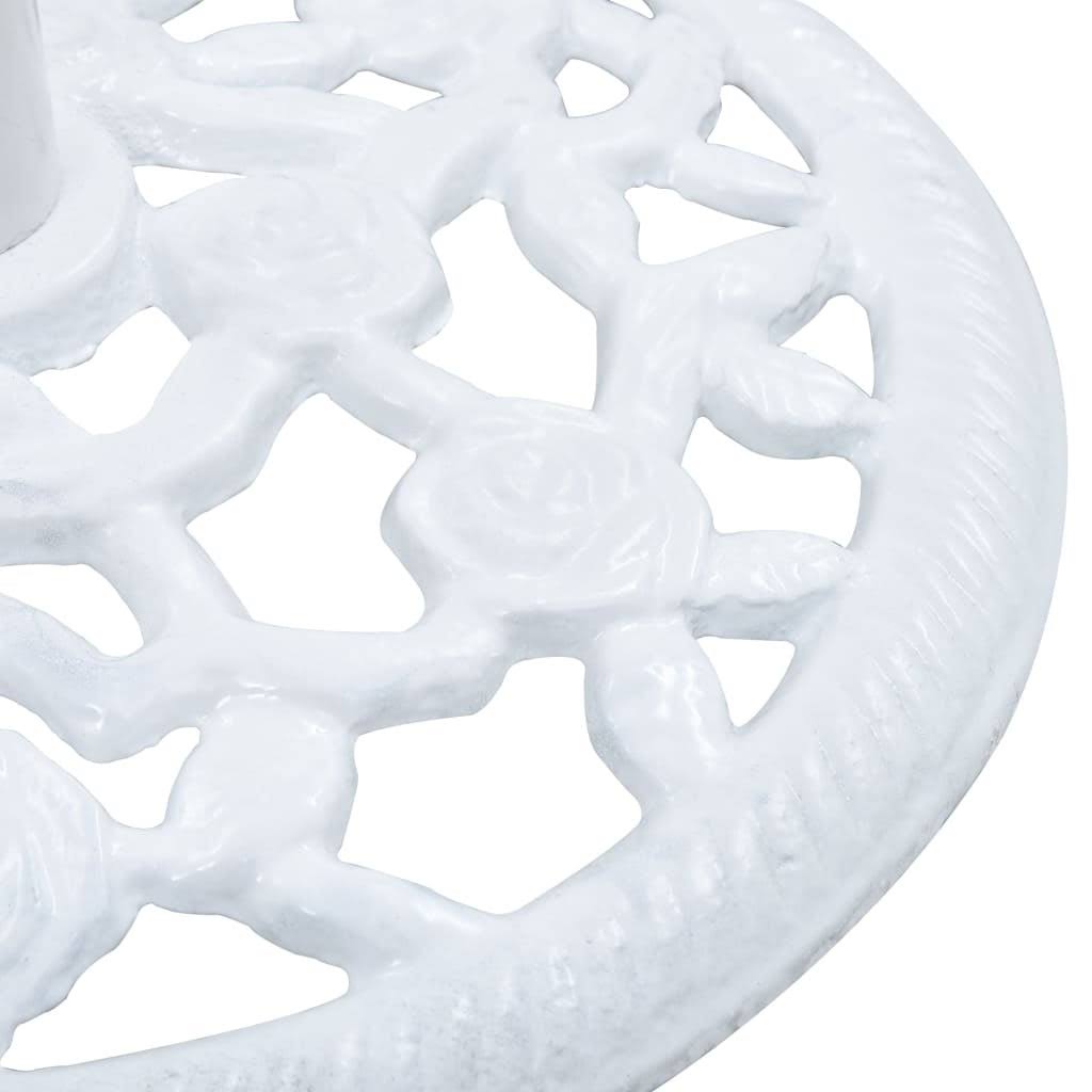 White 26.5 lbs Cast Iron Umbrella Base V2470