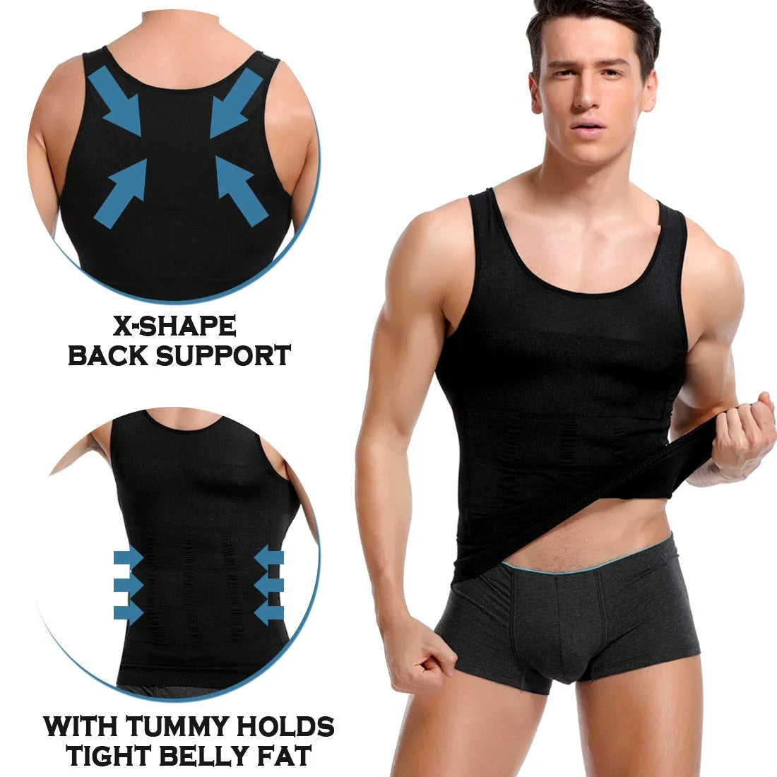 Mens Compression Undershirt Vest M763722