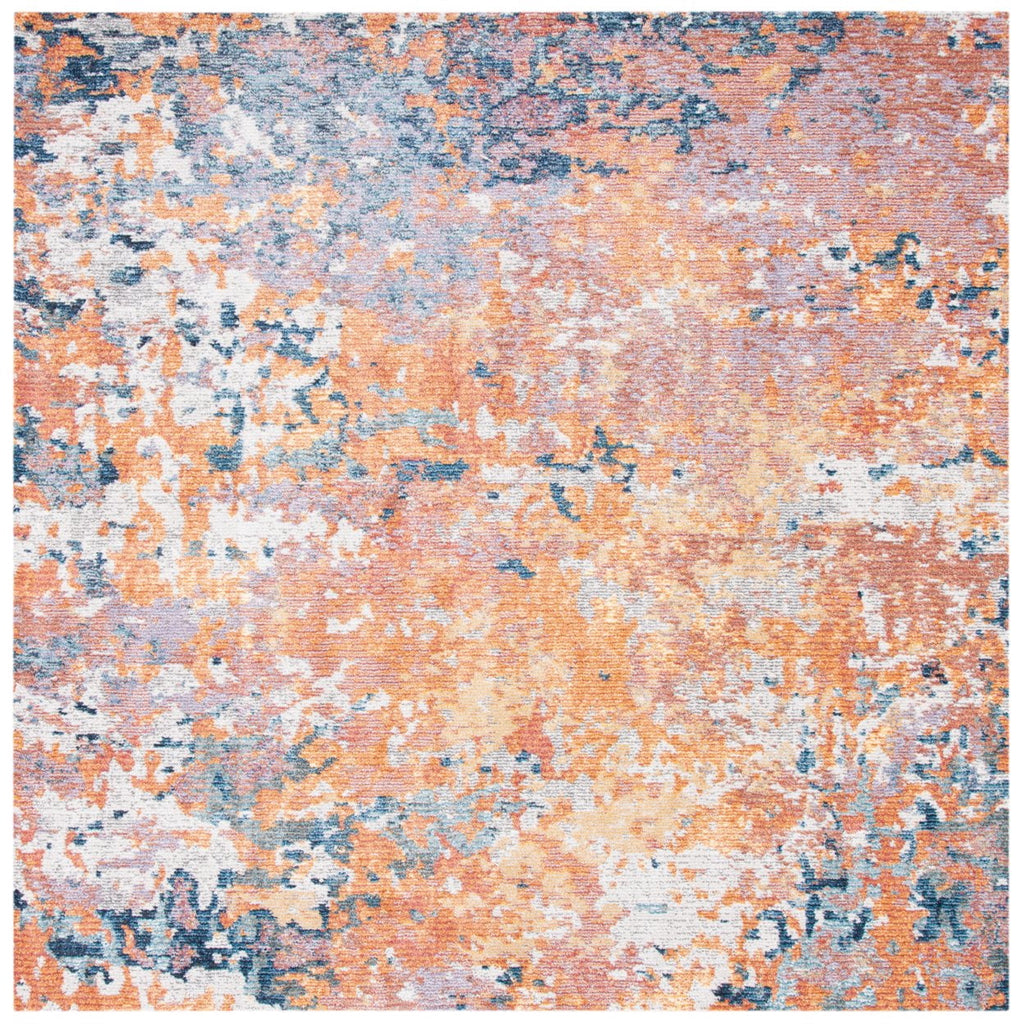 Gold / Blue Rug V196441