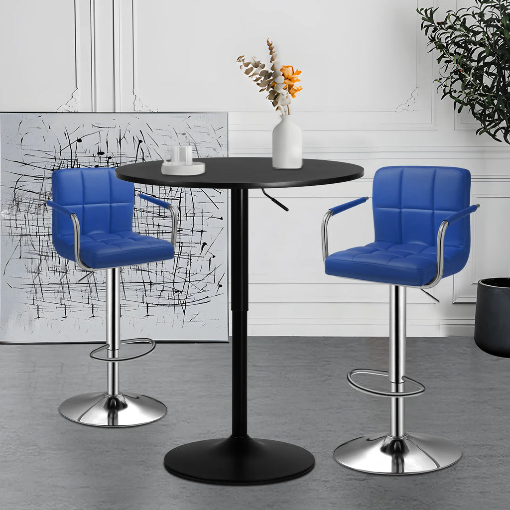 Set of 3 Bar Dining and Chair Set with PU Leather Chair H31146