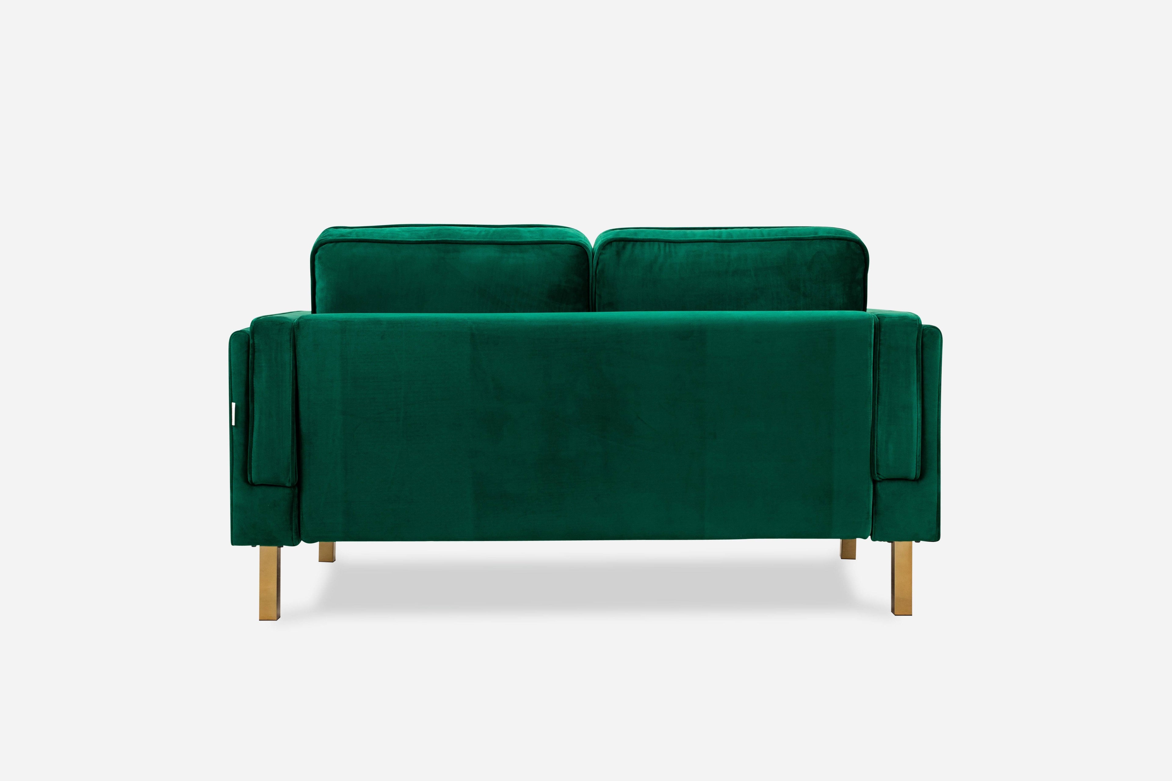 Gray Fabric Loveseat D796870