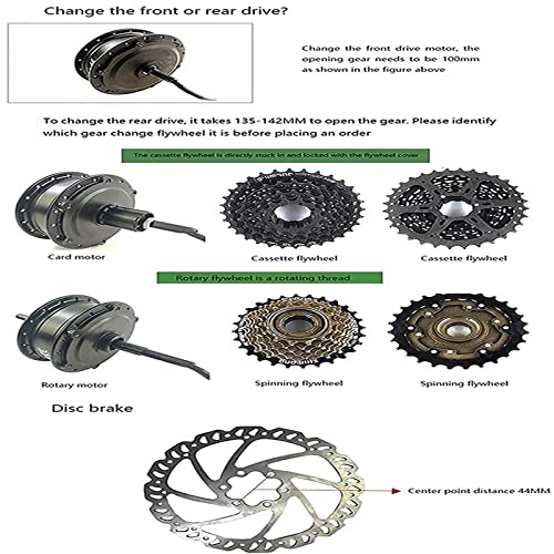 27.5in 48v 1500w Rear Wheel Electric Bicycle Conversion Kit K61565