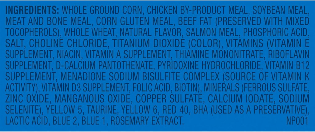 12 lb Dry Cat Food with Chicken, Beef & Salmon Flavors D8968