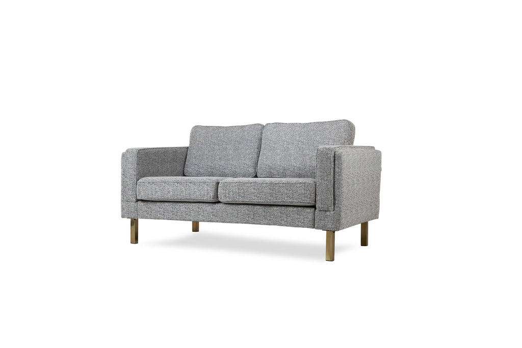 Gray Fabric Loveseat D796870