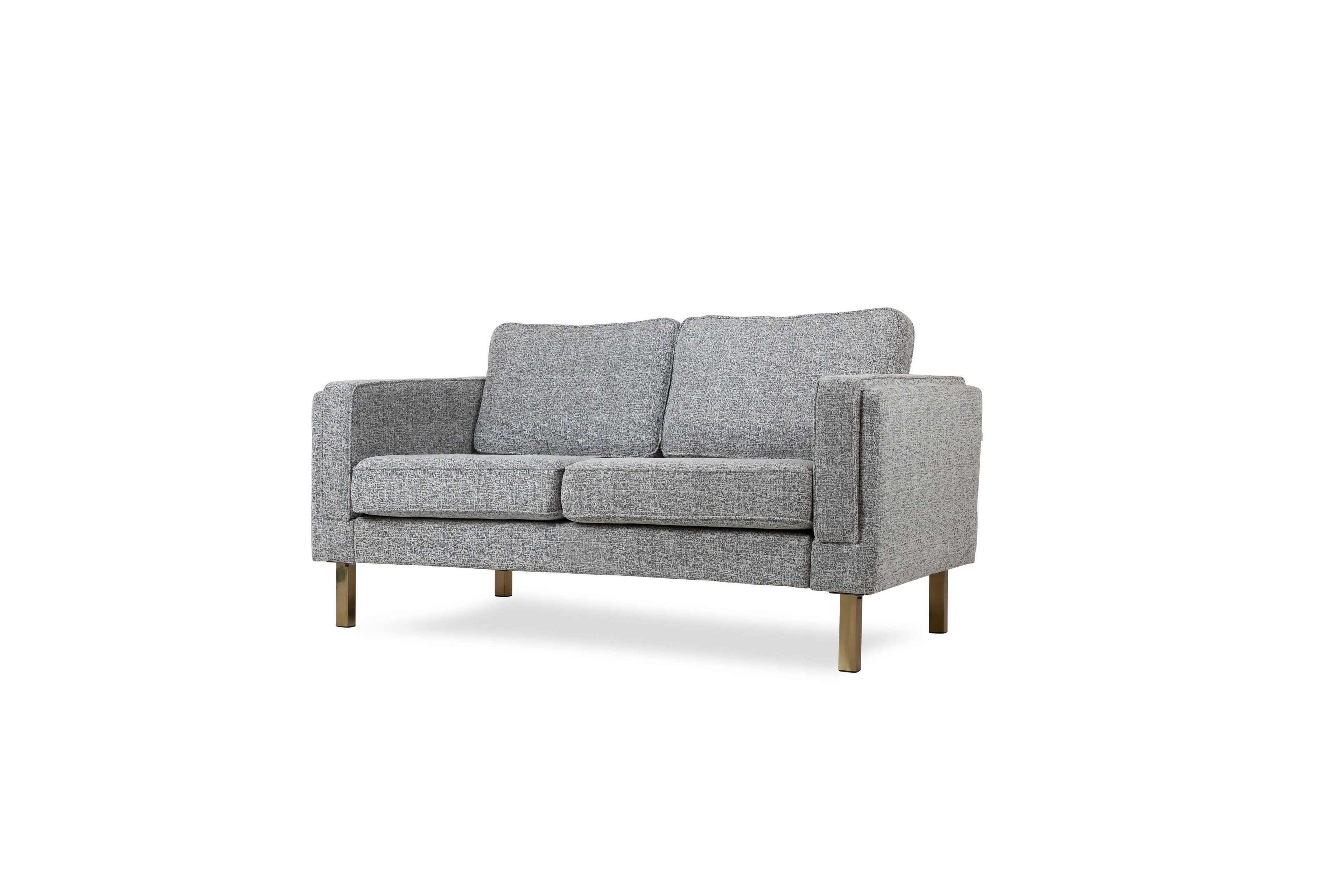 Gray Fabric Loveseat D796870