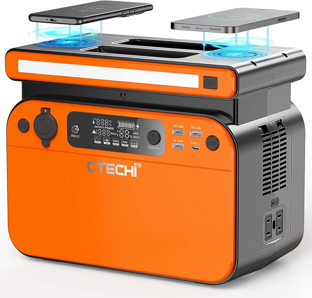 Portable Power Station 200W 240Wh LiFePO4 Battery Backup Solar Generator W72613