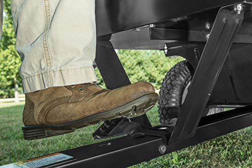 Black 750-Pound Max Utility Tow Behind Dump Cart L453125