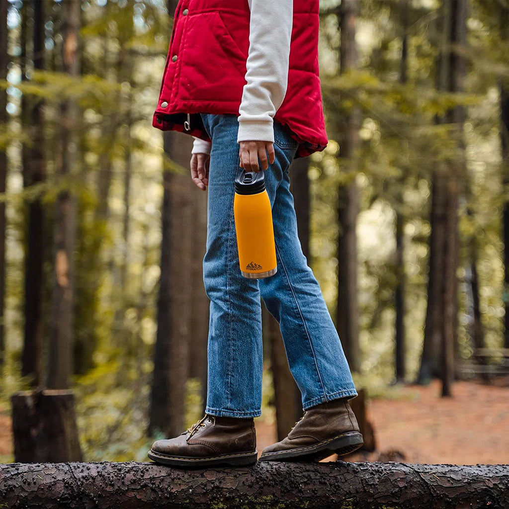 1L Insulated Stainless-Steel Water Bottle with Straw X7097