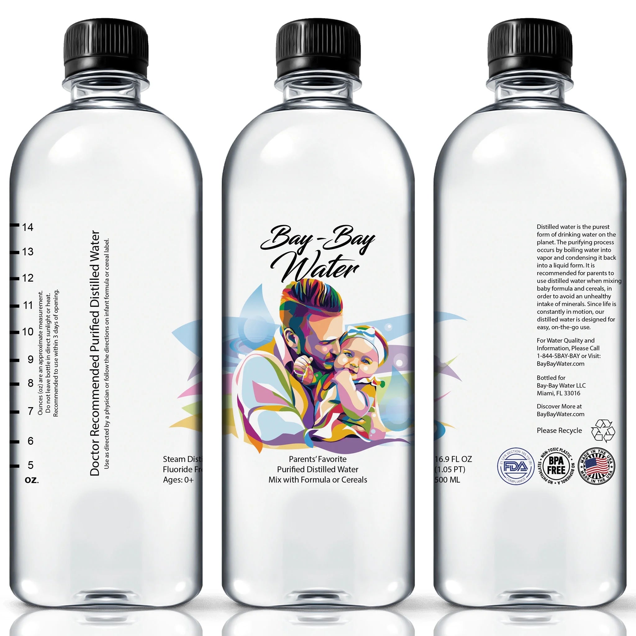 Fluoride Free Distilled Water 16.9 fl oz (12) H71855