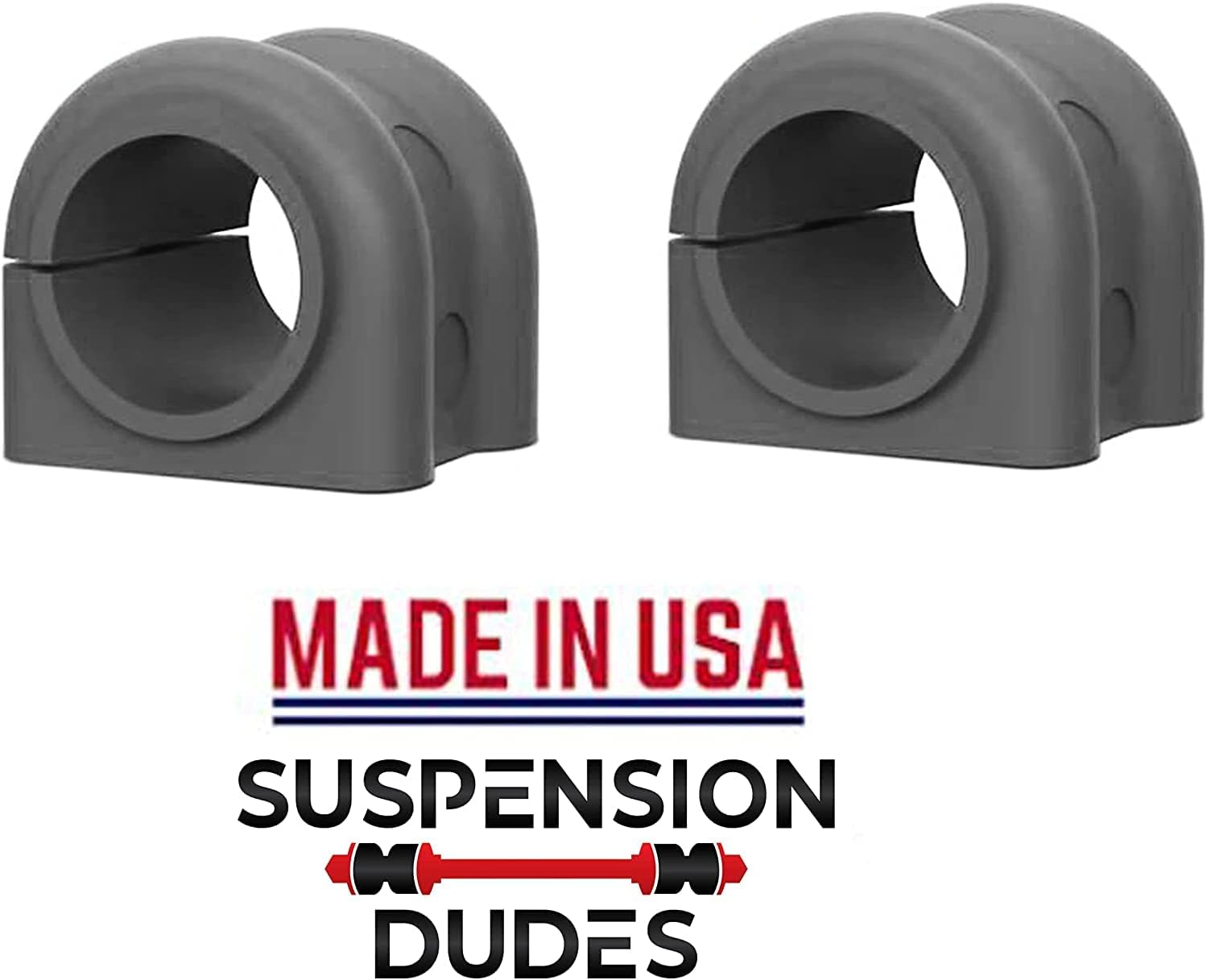 Front Sway Bar Bracket Kit + Front Bushing Kit for Jeep Wrangler 2007-2022, Pack of 2 Z312958