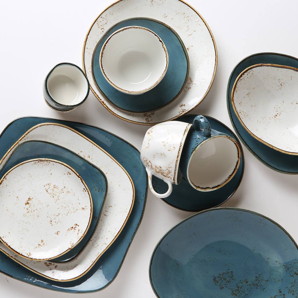 Azure 12x22 x 9 3/4x22 China Ellipse Plate - 12/Case P9669
