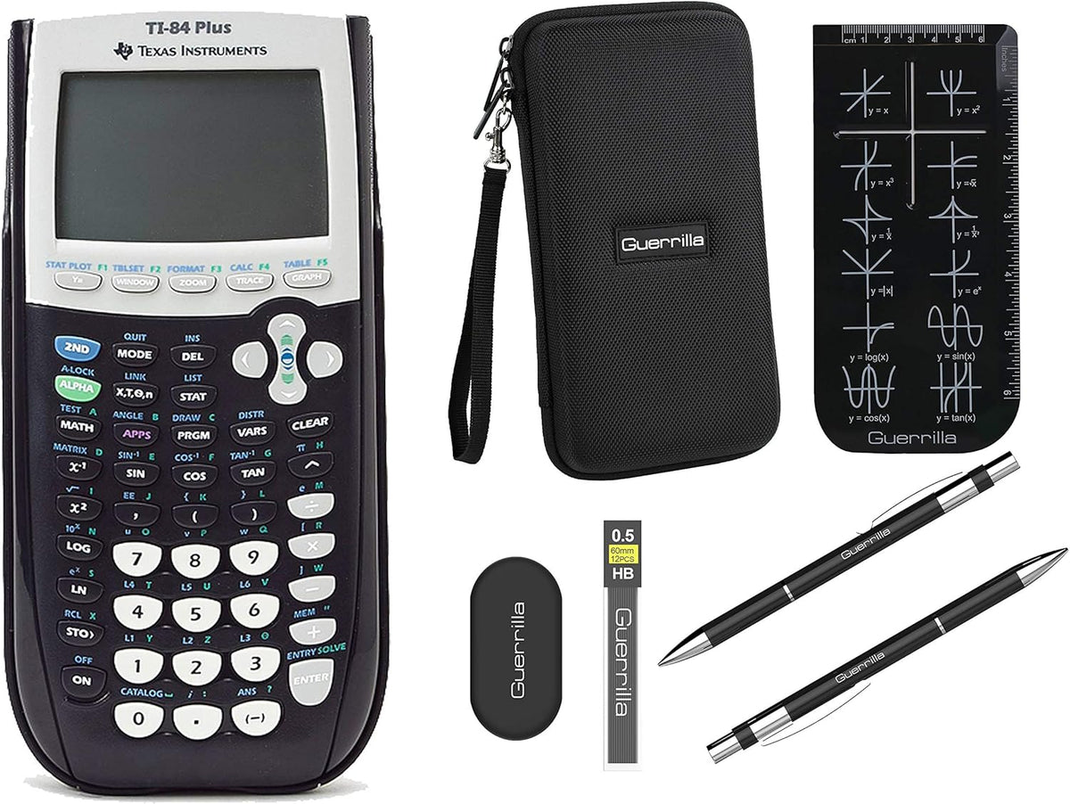 Black Graphing Calculator with Zipper Case and Accessory Kit X549358