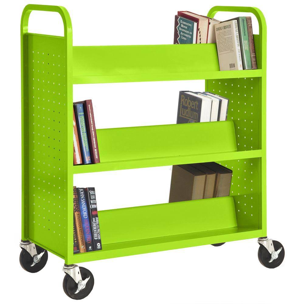 Double Sided Sloped Shelf Booktruck O79749
