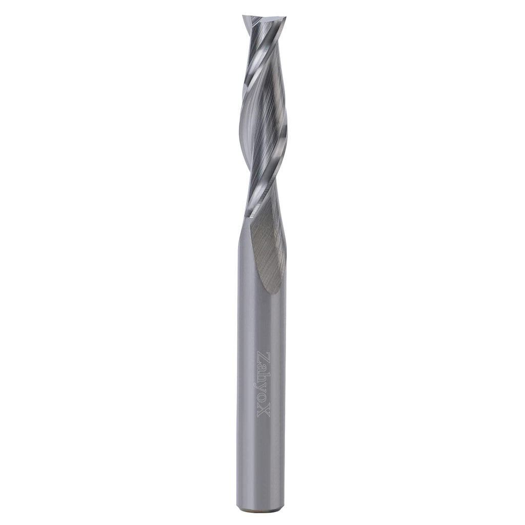 Solid Carbide Straight Router Bit, 1/4 Cutting Dia, 1/4 Shank, Pack of 2 X810598