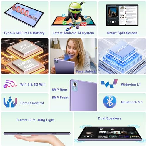 Black 10.1 Inch 2-in-1 Tablet with Keyboard P61783