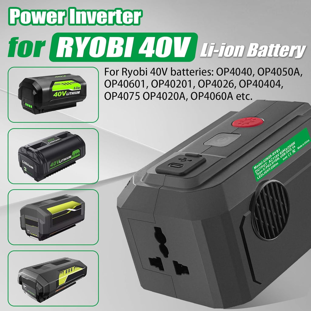 Portable Power Inverter Generator for 40V Lithium Battery X99946