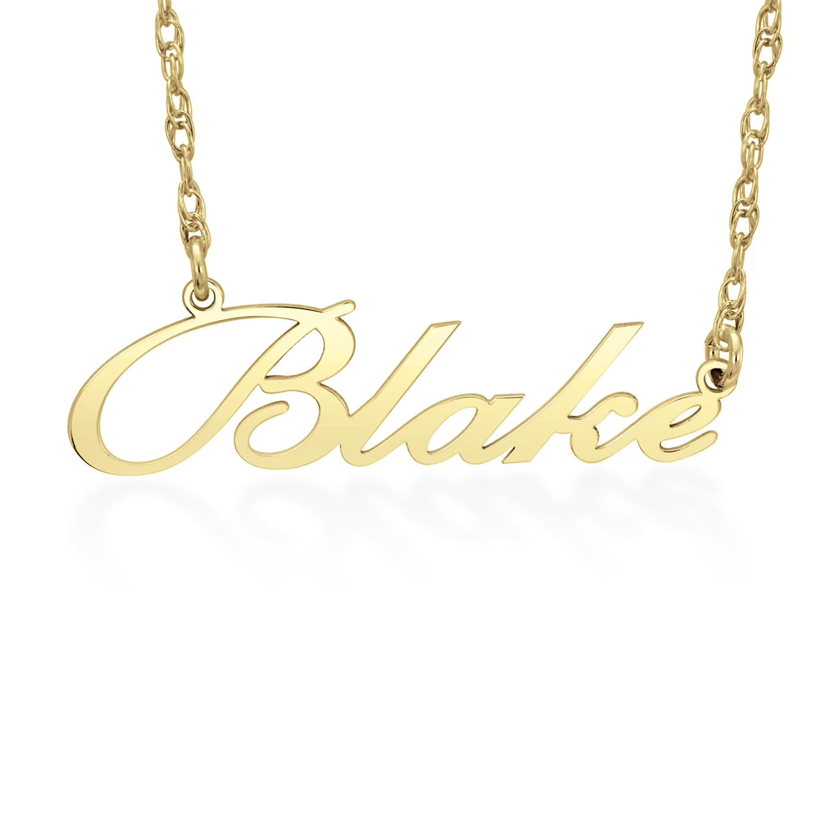 Yellow Gold Plated Script Name Necklace Y84362