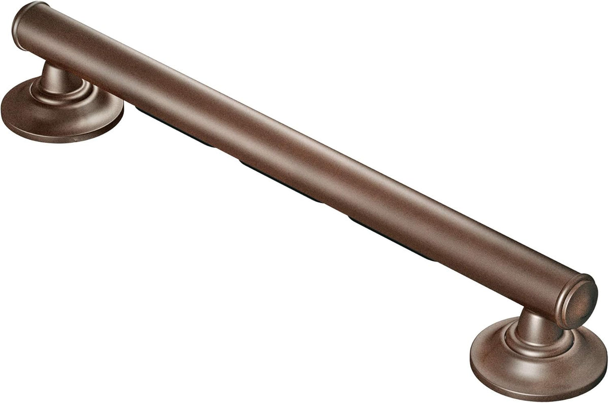 Brushed Nickel Bathroom Grab Bar with Curled Grip, Pack of 2 A191083