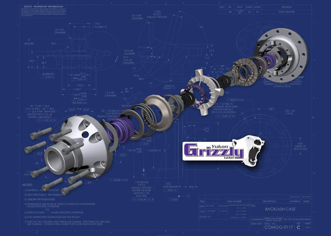 31-Spline Grizzly Locker for Ford 8.8 Differential C363436