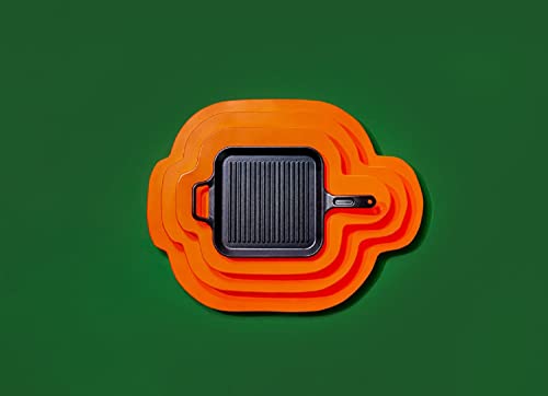 12 Inch Seasoned Cast Iron Grill Pan with Loop Handles T881853