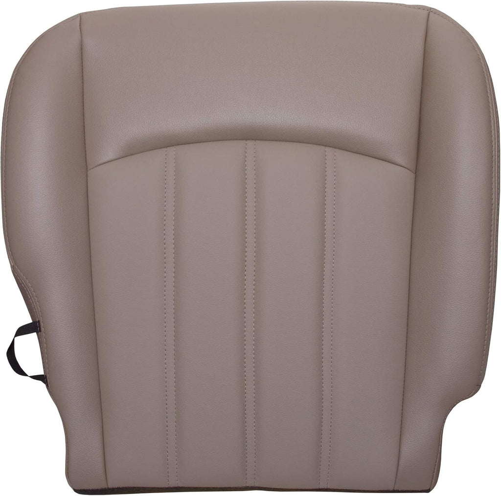 Passenger Bottom Split Bench 40 Portion Replacement Leather Seat Cover Light Pebble Beige Q4501