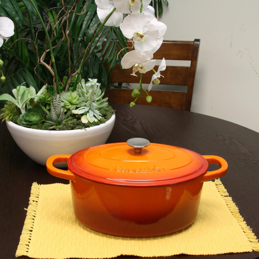 7 Qt Enamel Cast Iron Dutch Oven X7947