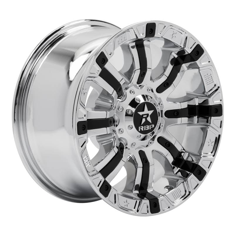 2003 Ford F250 Chrome and Black Wheel T591