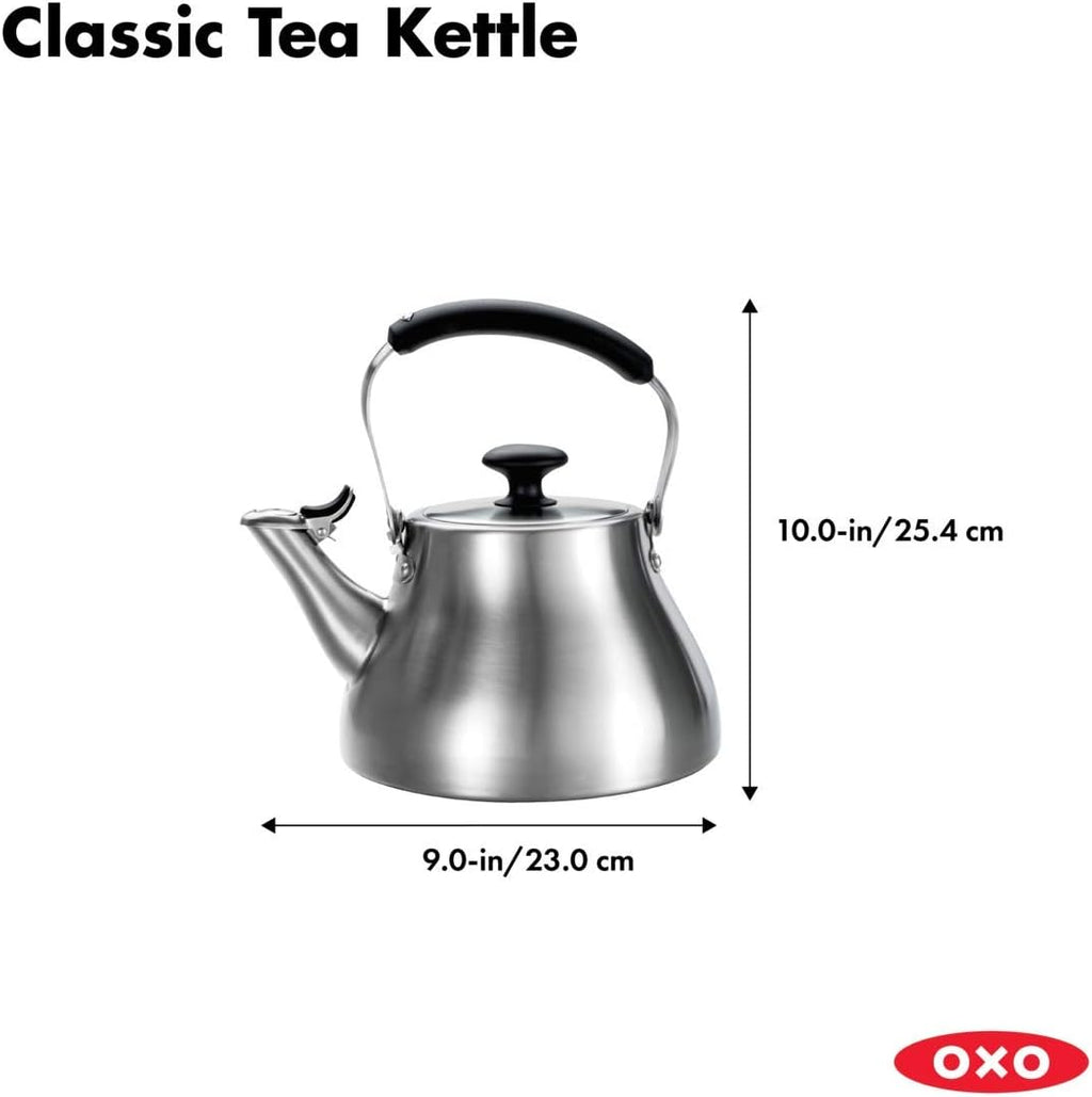 Brushed Stainless Steel Tea Kettle A199975