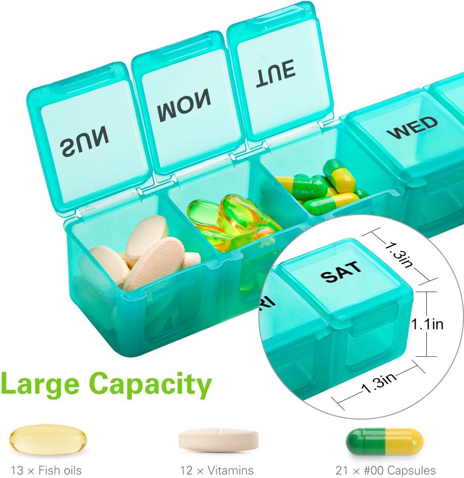 Large 2 Pack Pill Organizer L528