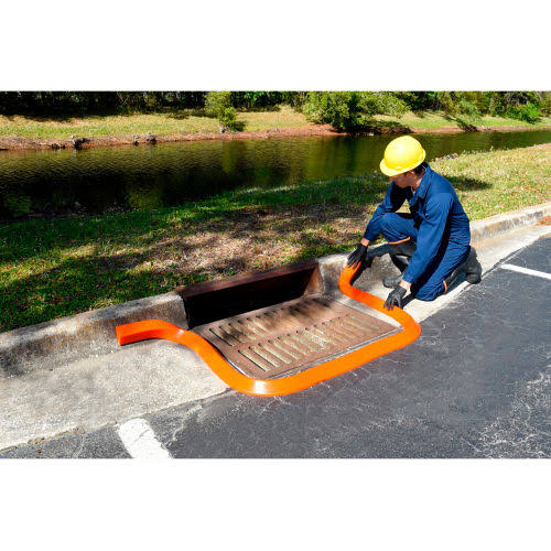 2100 Spill Berm, 10 Ft, Orange B882460