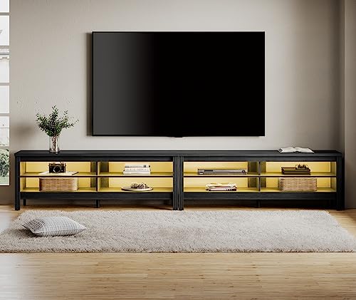 White 6 Cubby Wood TV Stand R2163