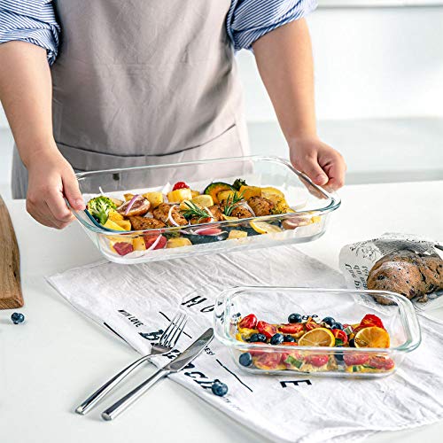 8-Piece Glass Baking Dish Set with Plastic Lids O83909