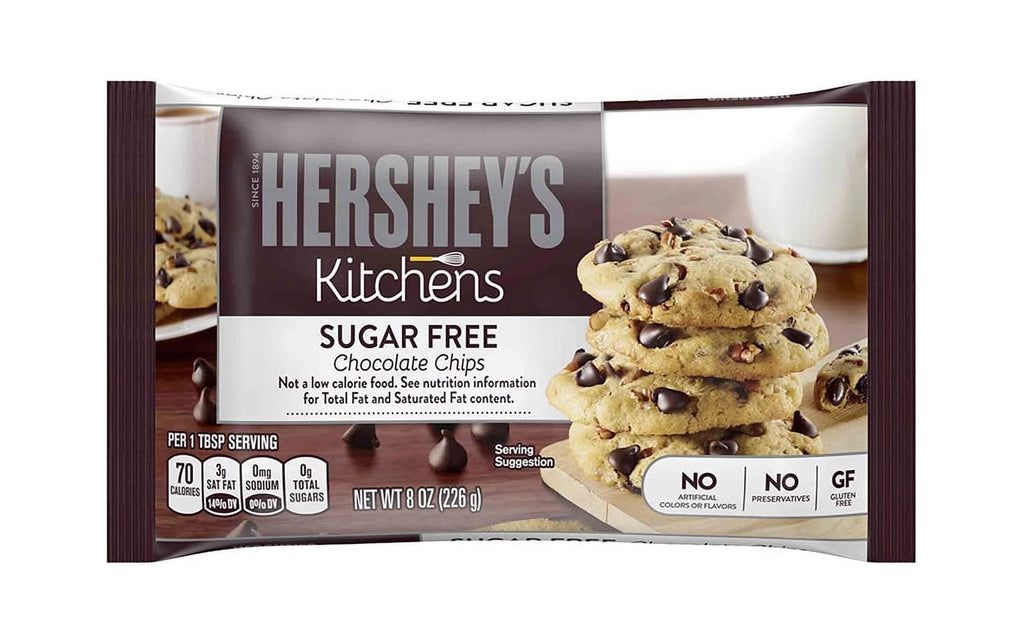 Sugar Free Chocolate Chips, 8 Ounces, 2 Pack Q8287