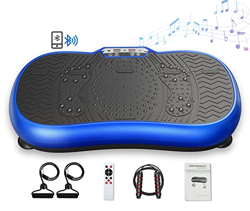 100-Speed Vibration Platform Exercise Machine with Bluetooth Speaker, Remote, Bands, 450 lbs Capacity P946508