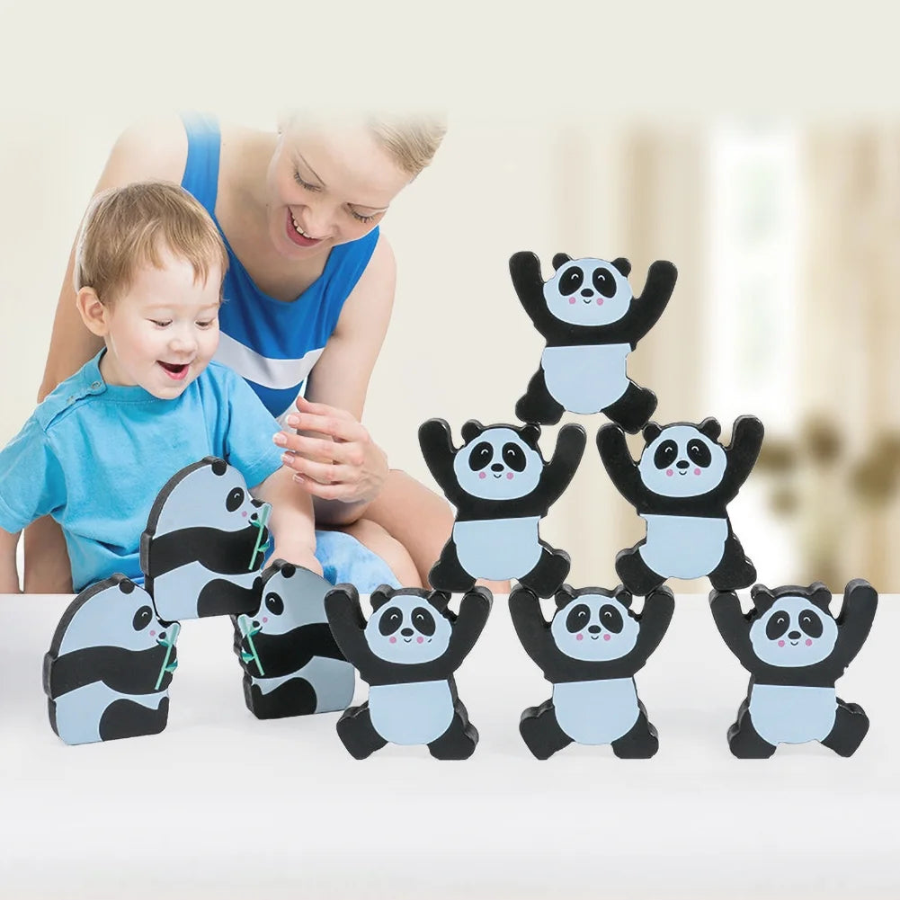 12Pcs Wooden Building Blocks Stacking Puzzle Toy L86687