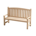 1/12 Scale Unpainted Wooden Dollhouse Outdoor Double Seat D747781