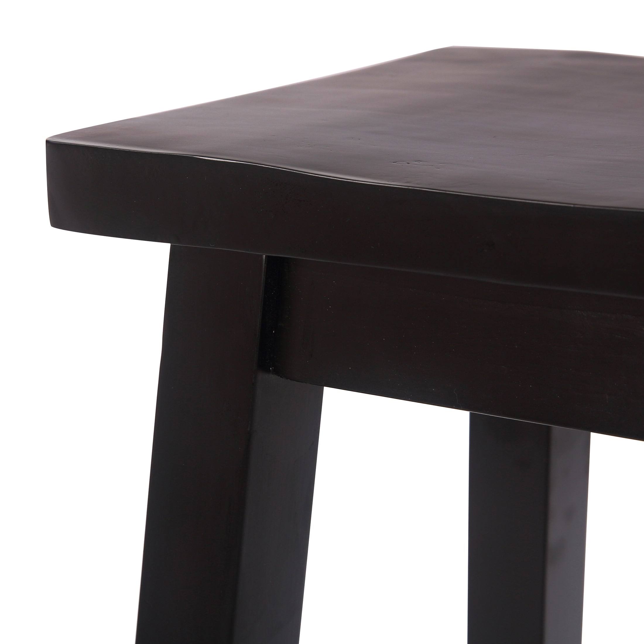 Solid Wood Saddle Counter Stool, Set of 2 V5964